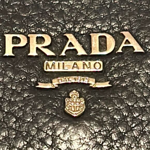 Prada Women's Continental Flap Long Wallet Navy Blue Saffiano Leather Minimalist - Picture 10 of 14